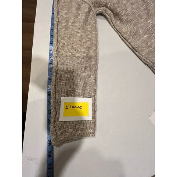 Leif Nelson Mens Knit Hoodie Beige XLarge Preppy City Boho Outdoor - Picture 7 of 12